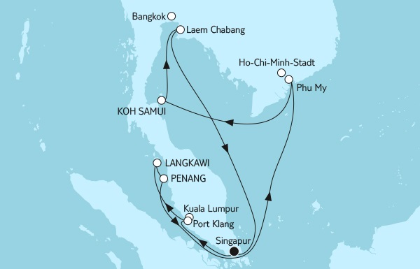 Entdecken Sie die Asien Kreuzfahrten der Mein Schiff